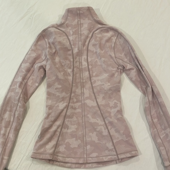 Lululemon Run Briskly 1/2 Zip Top Heritage Camo Jacquard Silky White Pink Blush - Picture 2 of 9